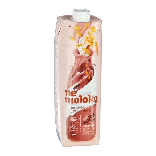 Напиток "Nemoloko" Овсяный шоколадный 1л 3,2% обогащенный кальцием и витамином B2