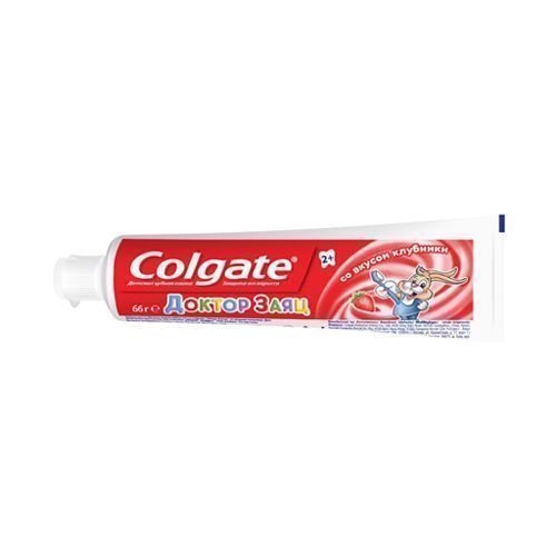  Зубная паста 50мл детская Доктор заяц со вкусом клубники (Колгейт)