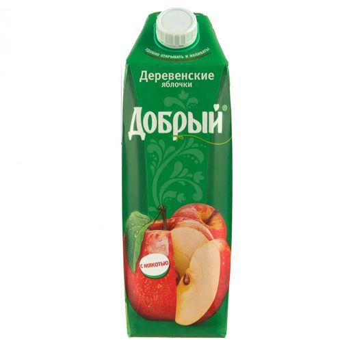 Сок "Добрый" 1.0 л т/п Деревенские яблочки