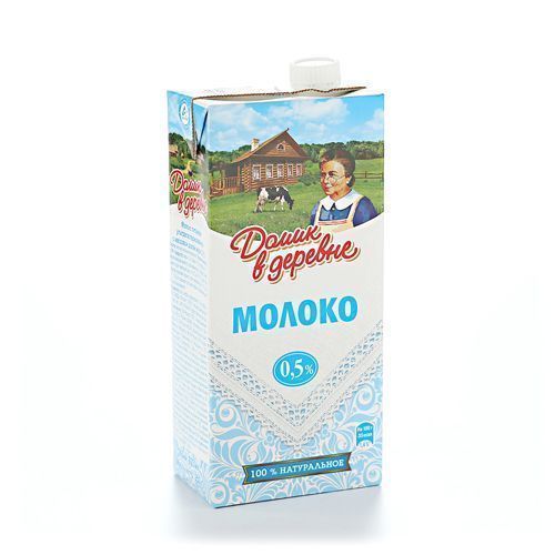 Молоко стерил. "Домик в деревне" 0.5% 0.95л т/п с крышкой