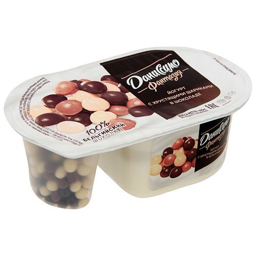 Йогурт "Даниссимо" Фантазия 105г 6,9% хрустящие шарики