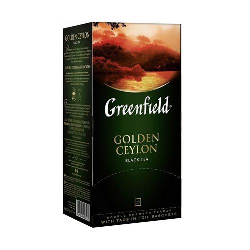 Чай черный 25 пак (Гринфилд) Голден цейлон (конверт) (0352)