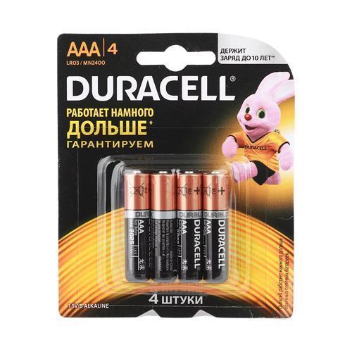 КАССА Батарейки "Duracell" LR03-4BL BASIC (AAA)