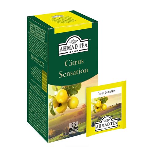 Чай фруктовый 25 пак (Ахмад) Цитрус Сенсейшен лимон и лайм
