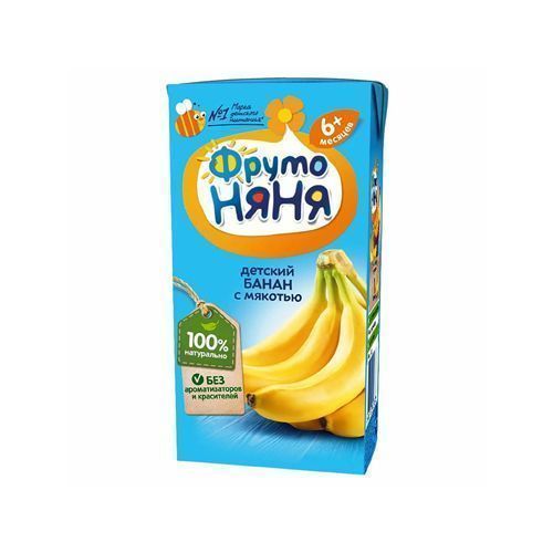 Сок "Фрутоняня" 200мл т/п Банан с мякотью