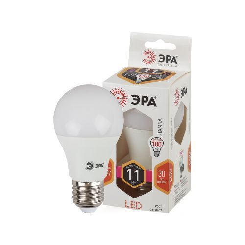 (ЭРА) Лампа светодиодная А60-Е27-11W-2700K