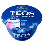 Йогурт "Греческий TEOS" 2% 250г черника (Савушкин Продукт) 