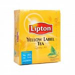 Чай черный 100 пак (Липтон) Желтая метка