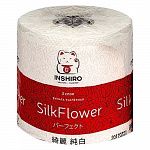 Бумага туалетная 1 рул 3-х сл (INSHIRO) "SilkFlower" (SF375)
