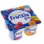 Йогурт "Кампина" Фруттис 5% 115г Малина-Черника-Абрикос-Манго