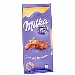 Шоколад молочный 85г (Милка) Цельный миндаль