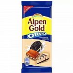Шоколад молочный 90г (Альпен Гольд) Oreo Классический чизкейк