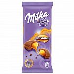 Шоколад молочный 90г (Милка) Карамель